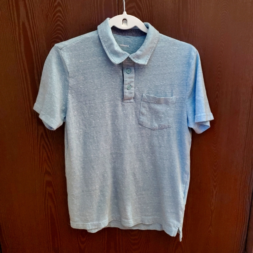 Men's Sonoma polo shirt size small light blue never worn